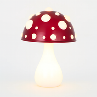 Led-tafellamp in paddenstoeldesign met warmwit licht