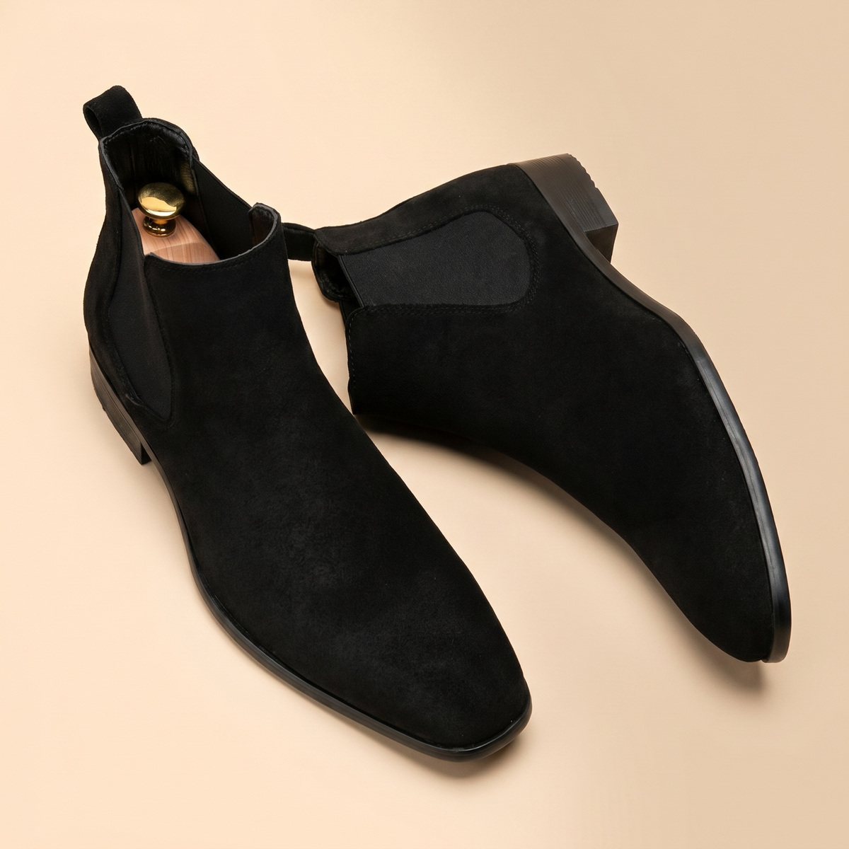 Leren chelsea boots voor heren | Instapmodel | Comfortabele enkellaarzen voor dagelijks gebruik