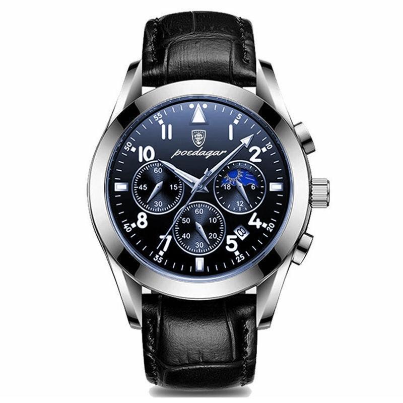 Leren premium herenhorloge