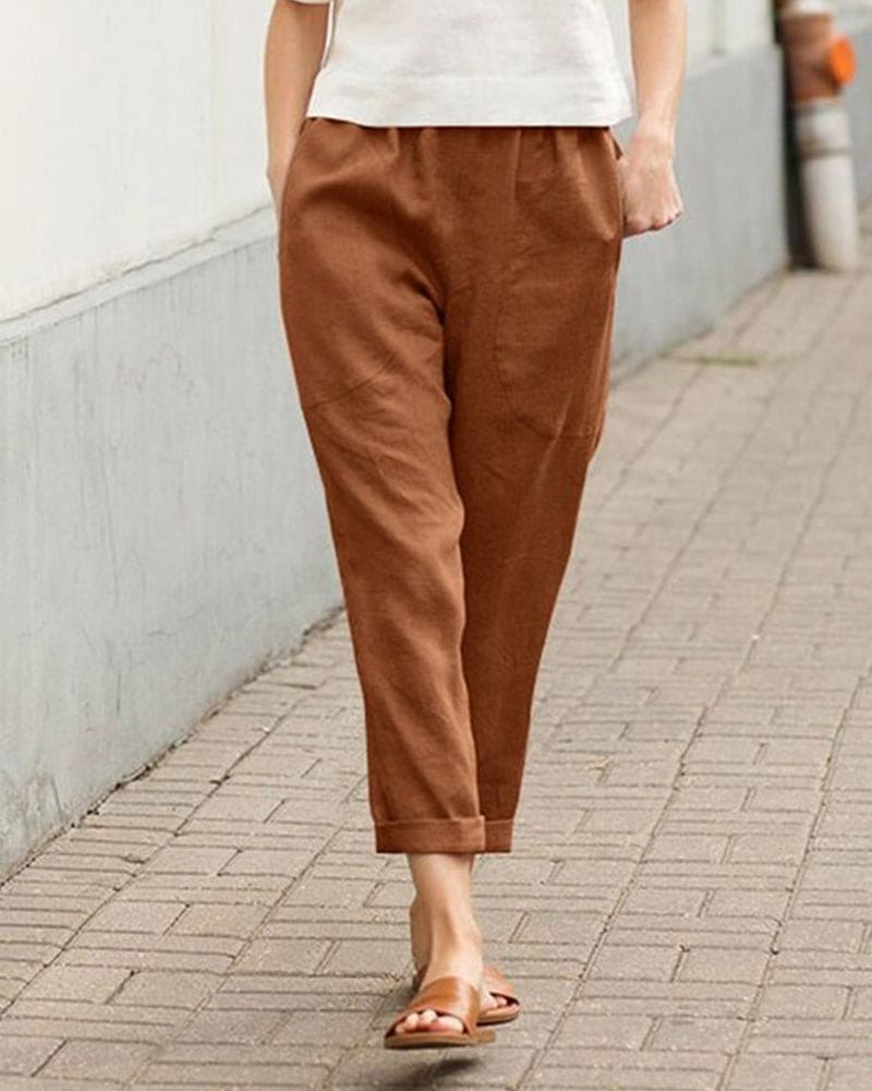 Lichte broek met losse pasvorm - Luchtig en comfortabel