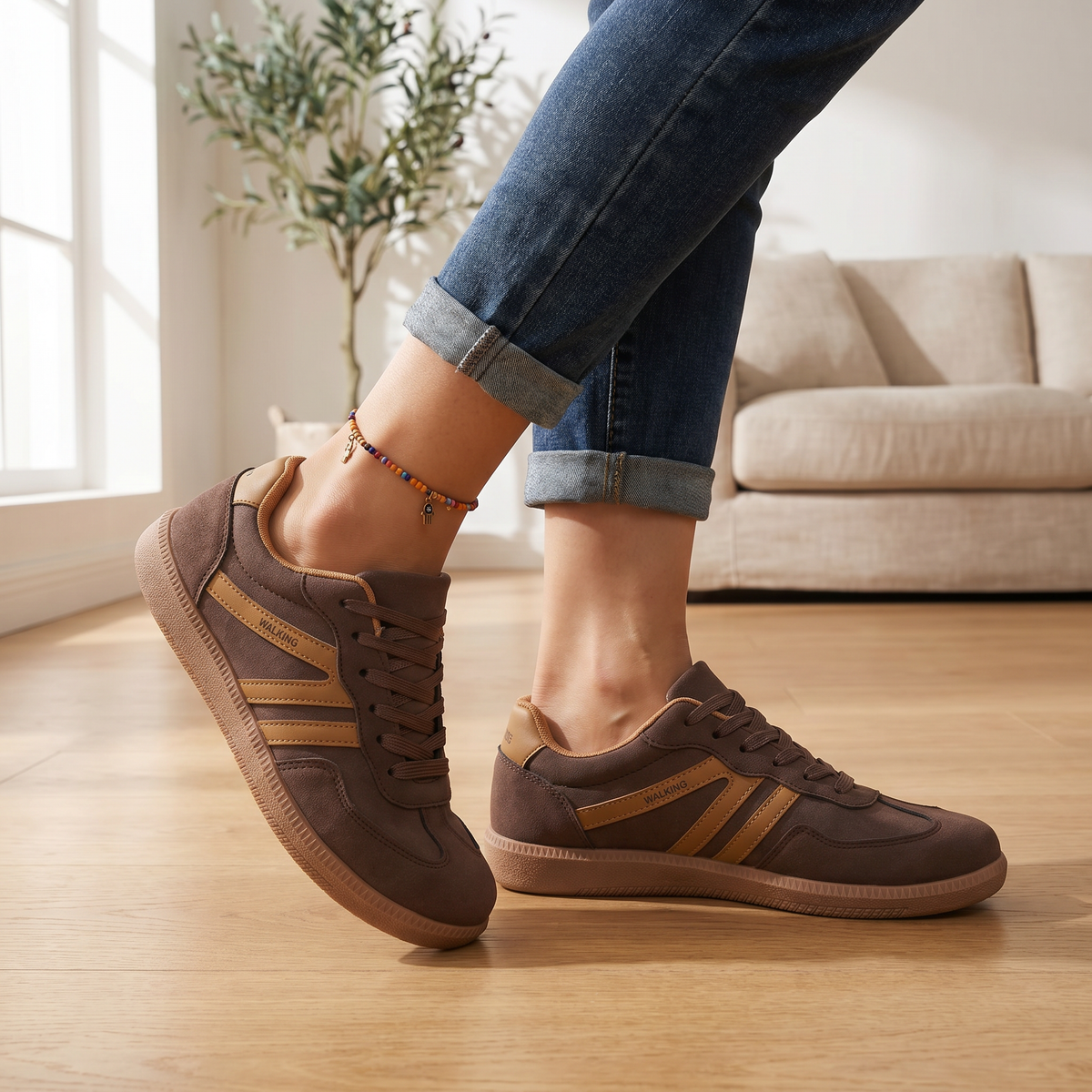 Lichte slip-on sneakers voor dames | Comfortabele wandelschoenen voor elke dag