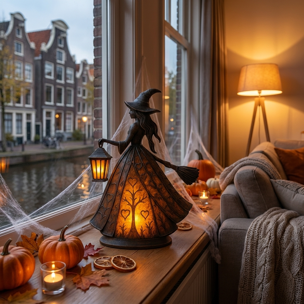 Lichtgevend heksenbeeldje