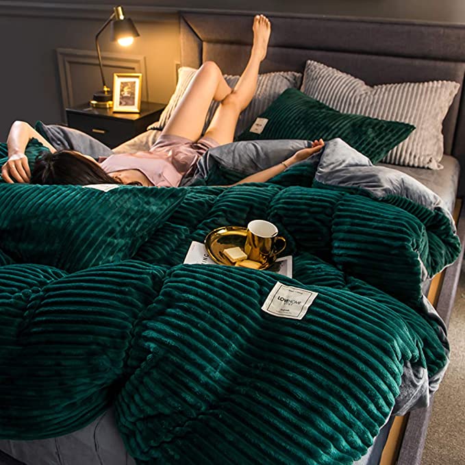 Luxe fleece dekbedovertrek – warmte en comfort voor de winter