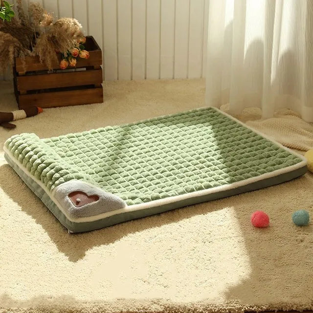 Luxe wintermat voor honden – warme pluche bank voor kleine en middelgrote honden
