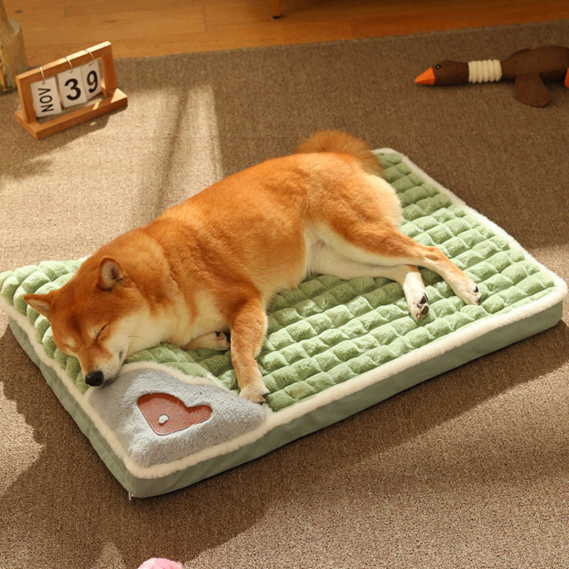 Luxe wintermat voor honden – warme pluche bank voor kleine en middelgrote honden