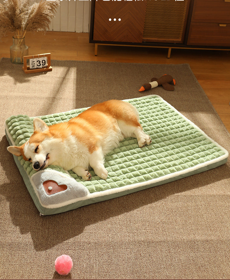 Luxe wintermat voor honden – warme pluche bank voor kleine en middelgrote honden