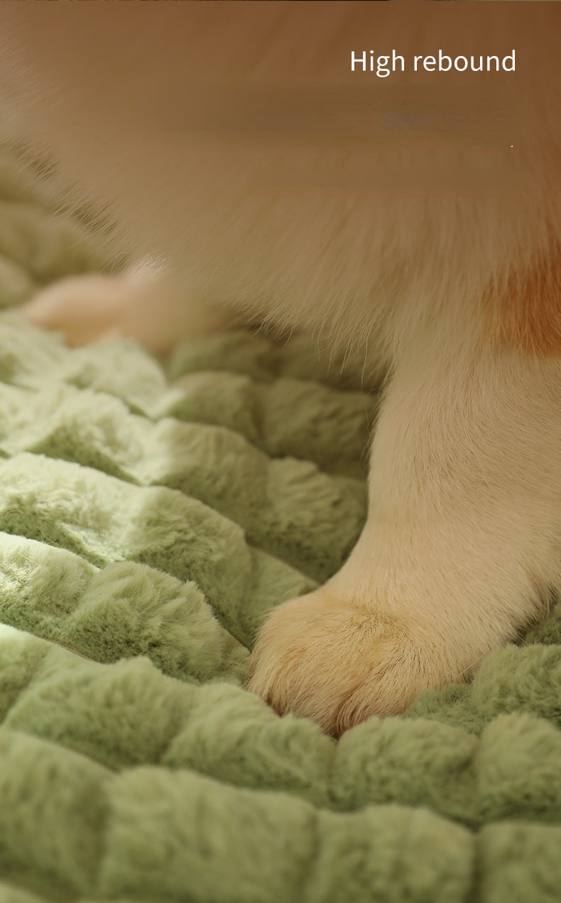 Luxe wintermat voor honden – warme pluche bank voor kleine en middelgrote honden