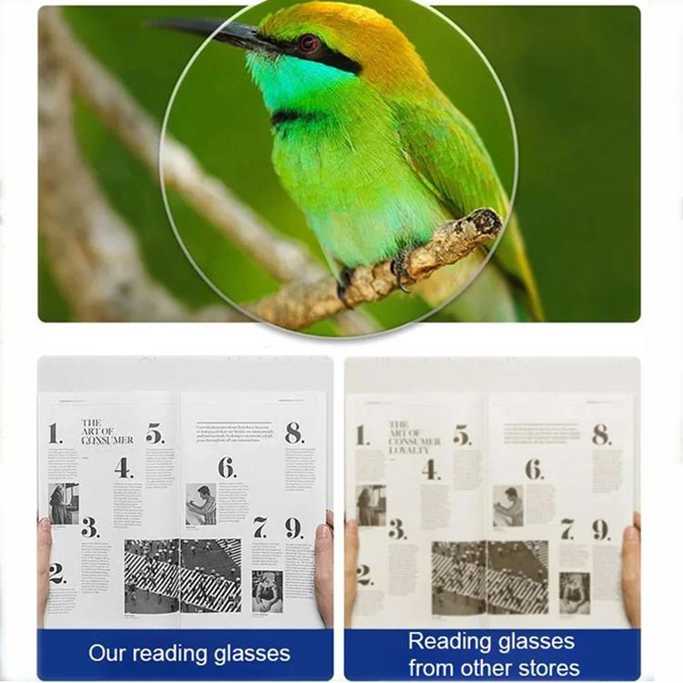 Magnetische leesbril om te hangen met blauwlichtfilter en verliesbescherming