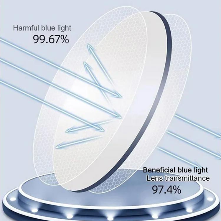 Magnetische leesbril om te hangen met blauwlichtfilter en verliesbescherming