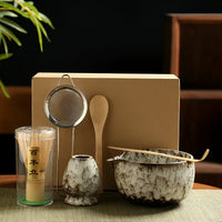 Matcha-set – Traditioneel theeservies als cadeau, 6-delig voor de theeceremonie van hoogwaardige materialen