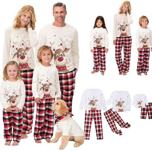 Bijpassende familie-kerstpyjamaset