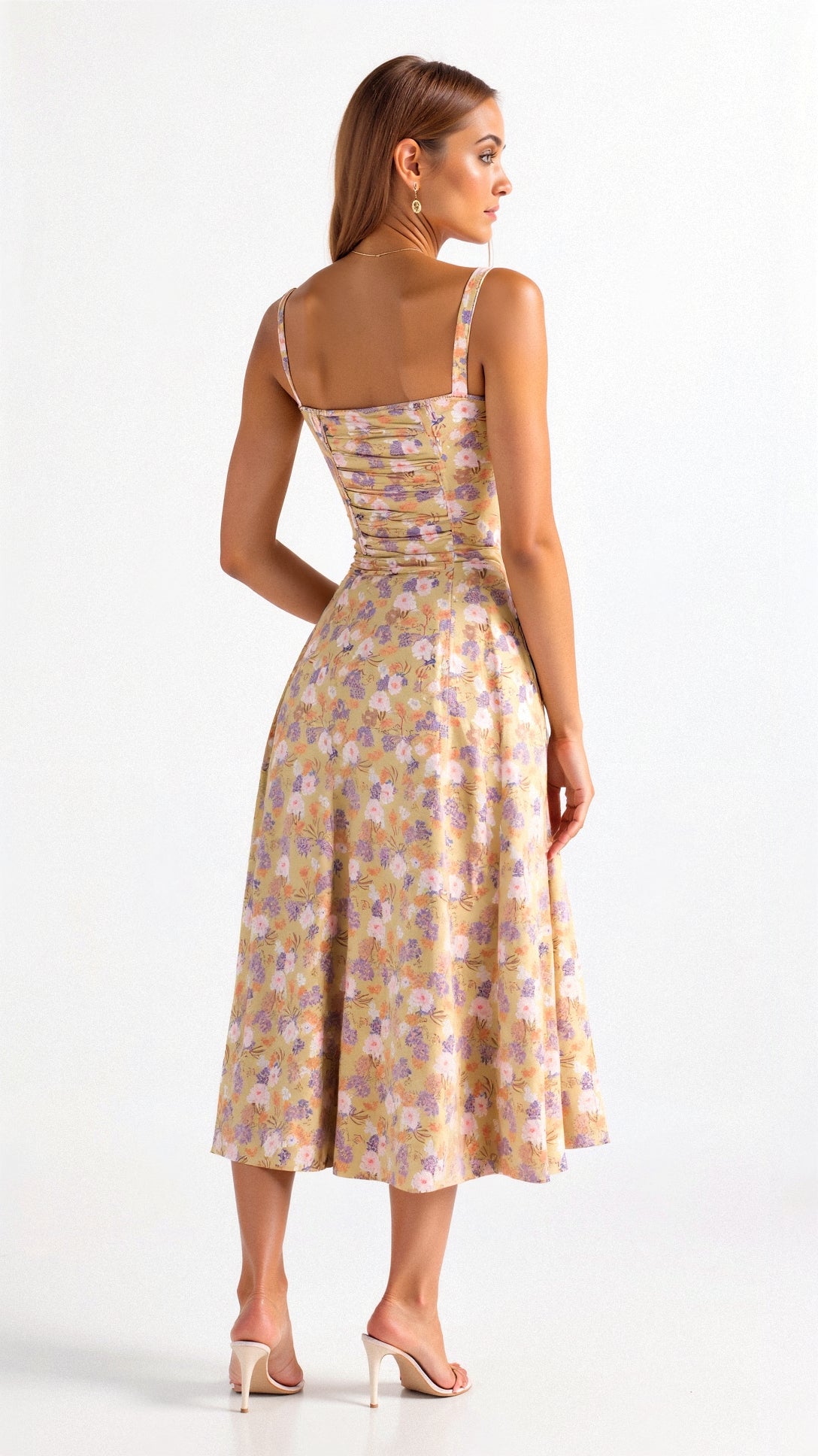 Midi-jurk voor dames – Korsetdesign voor een gevormd silhouet en een elegante look