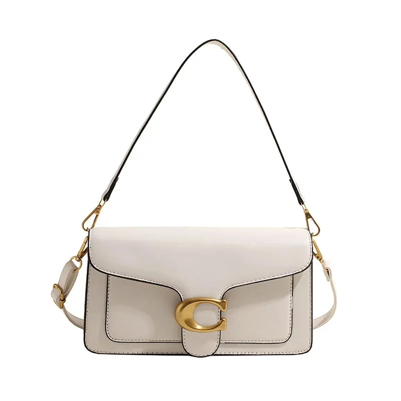 Minimalistische vierkante schouder- en crossbodytas