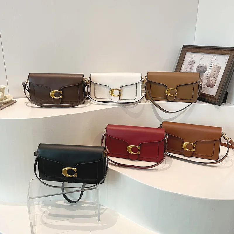 Minimalistische vierkante schouder- en crossbodytas