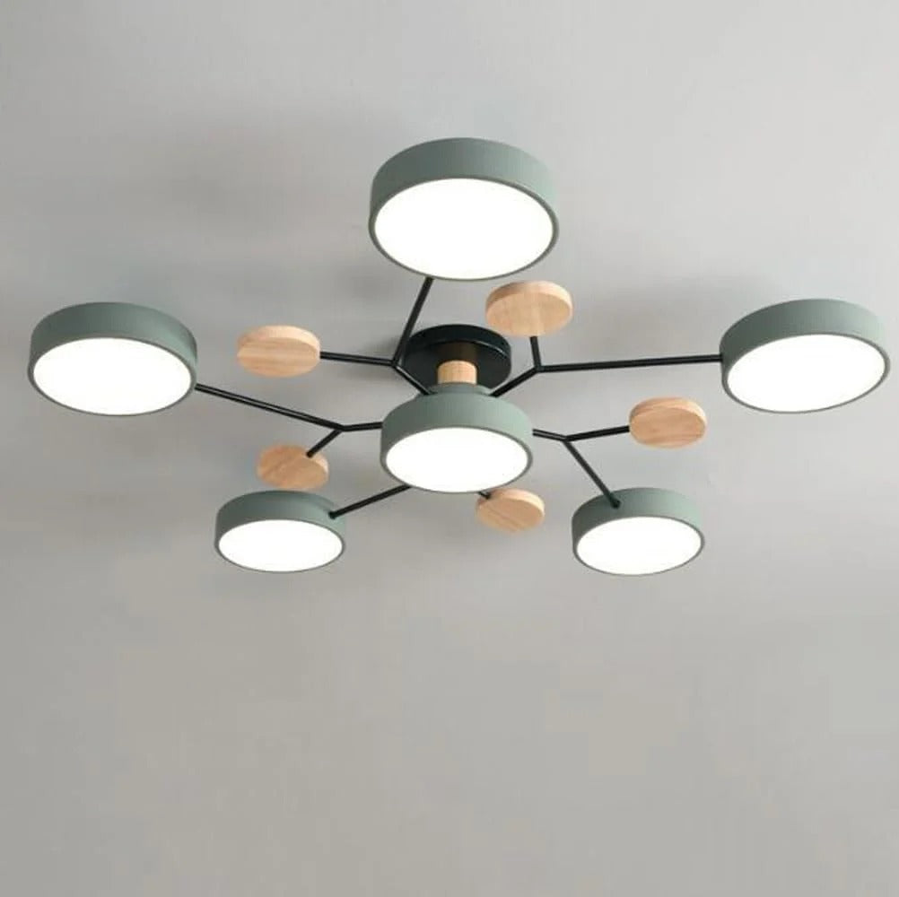 Moderne Halo LED semi-inbouw plafondlamp voor stijlvolle ruimtes
