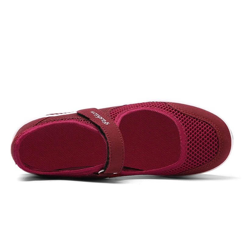 Modieuze ademende damessneakers