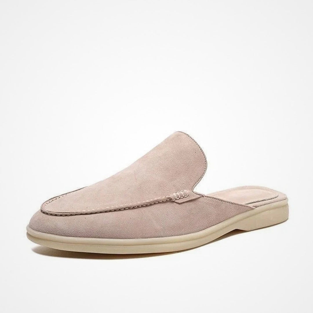 Open loafers met luxe afwerking