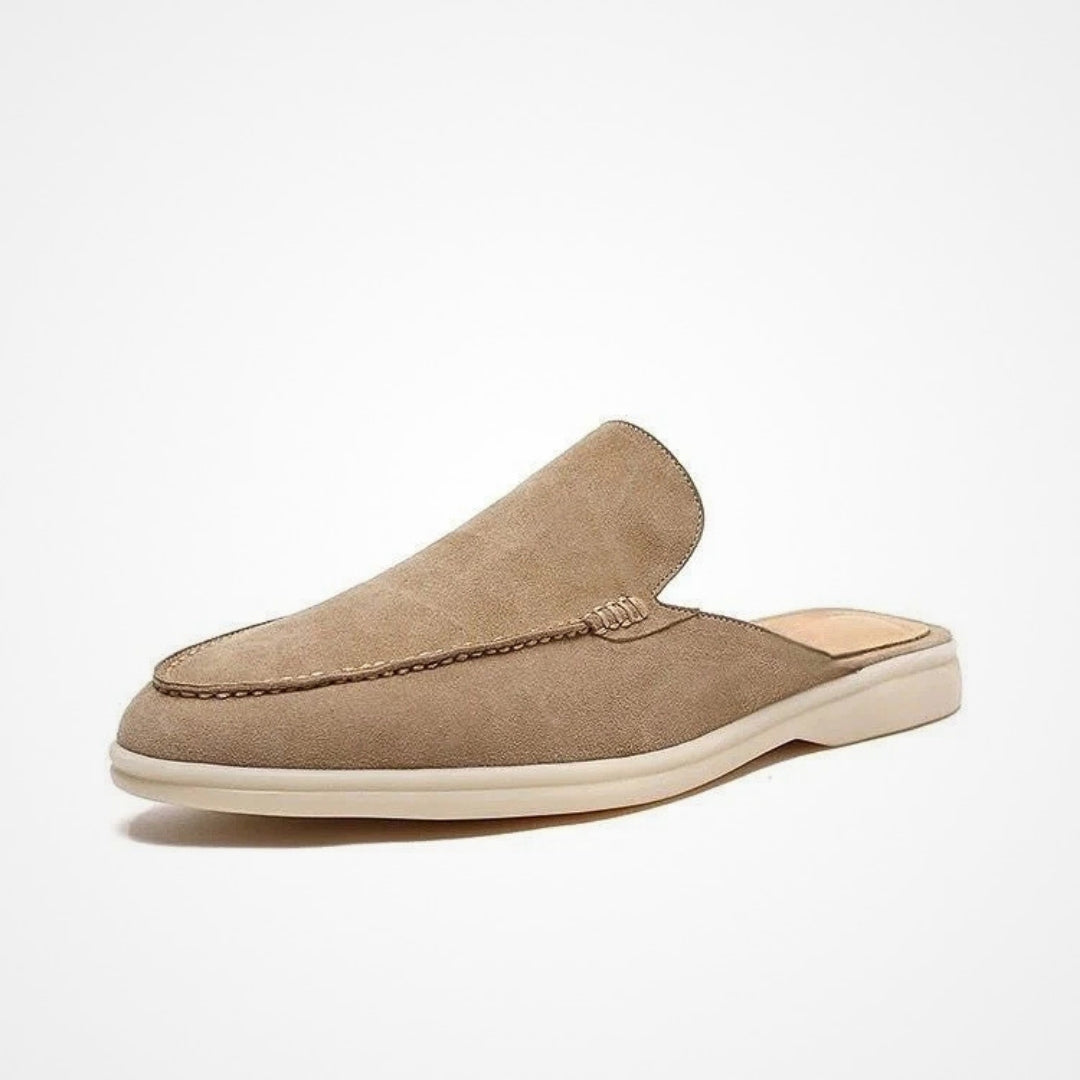 Open loafers met luxe afwerking