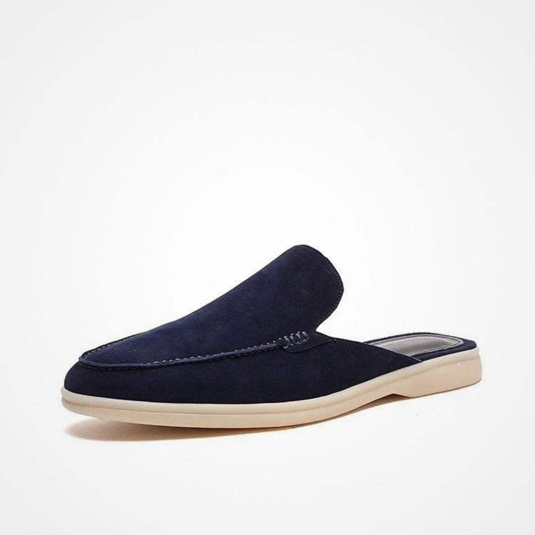 Open loafers met luxe afwerking