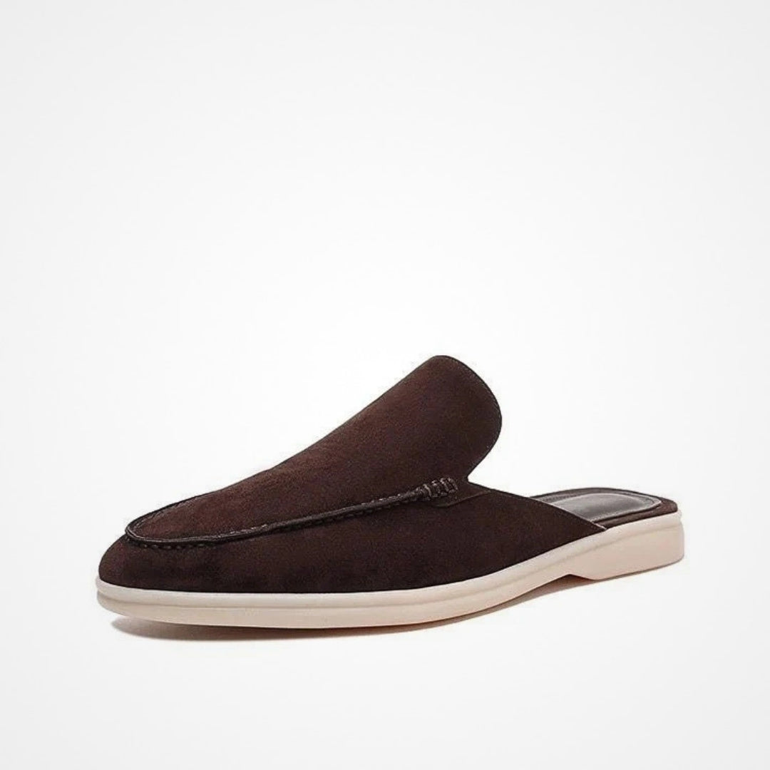 Open loafers met luxe afwerking
