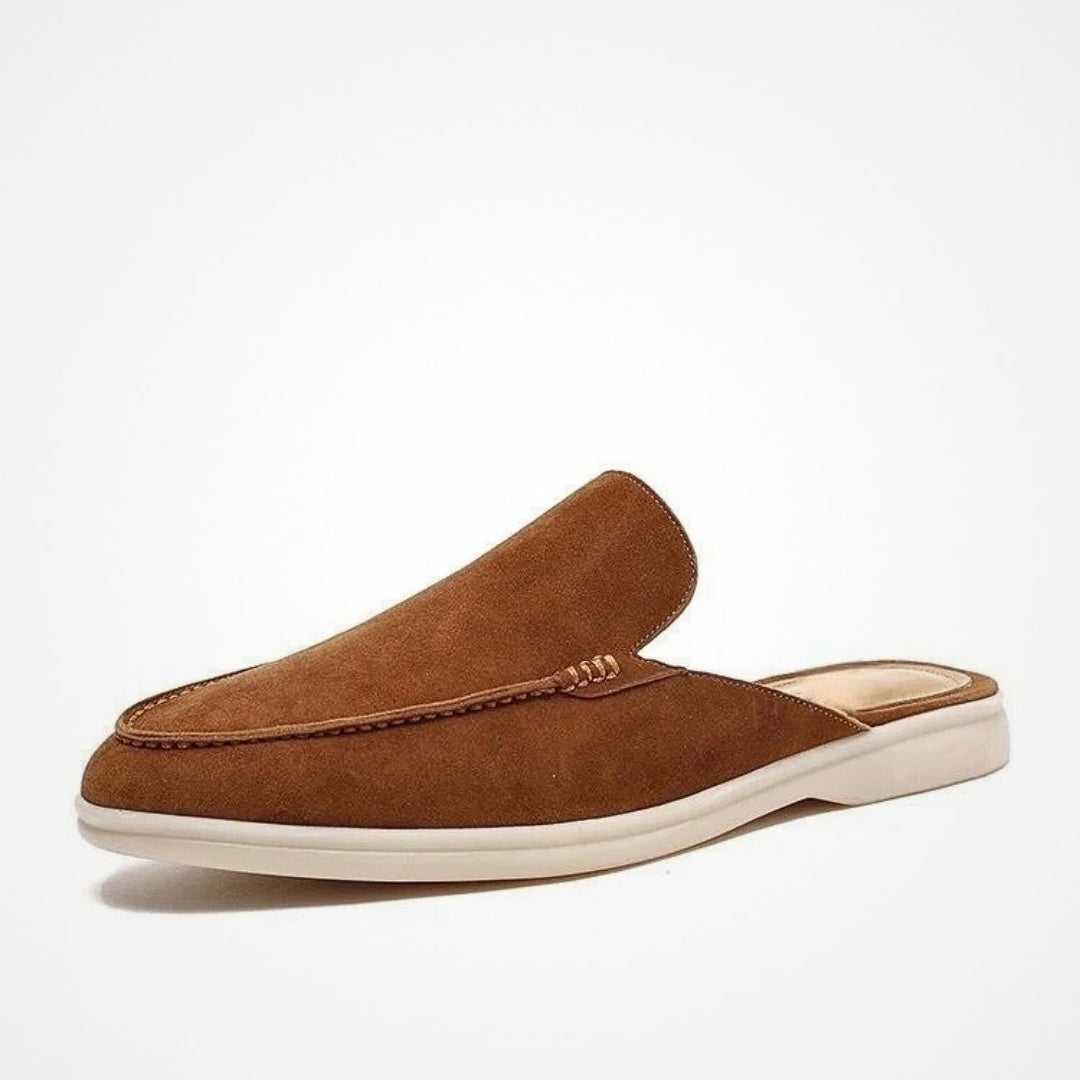 Open loafers met luxe afwerking