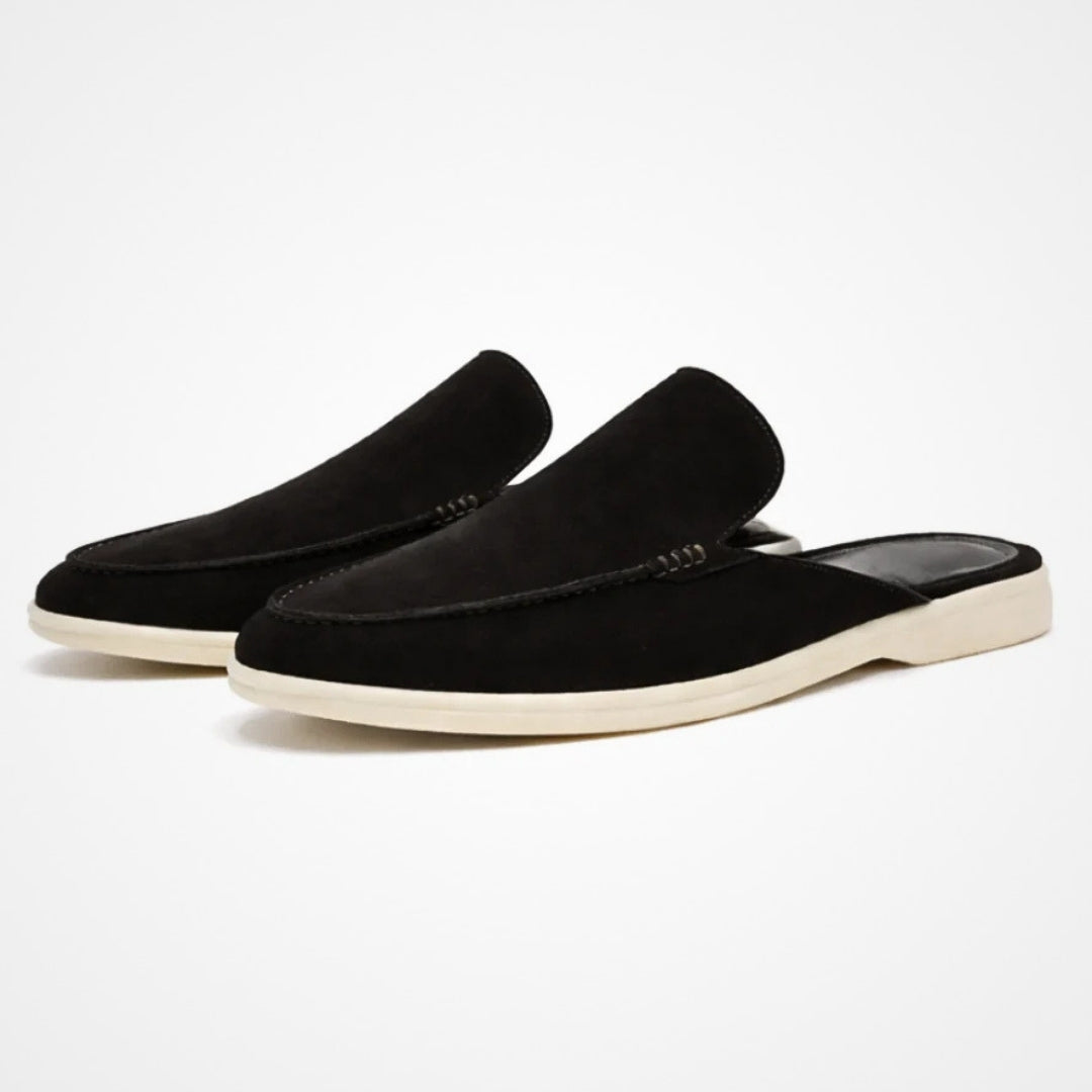 Open loafers met luxe afwerking