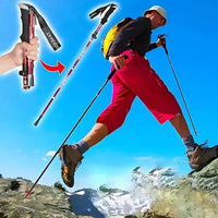 Opvouwbare aluminium trekkingstok voor moeiteloos wandelen
