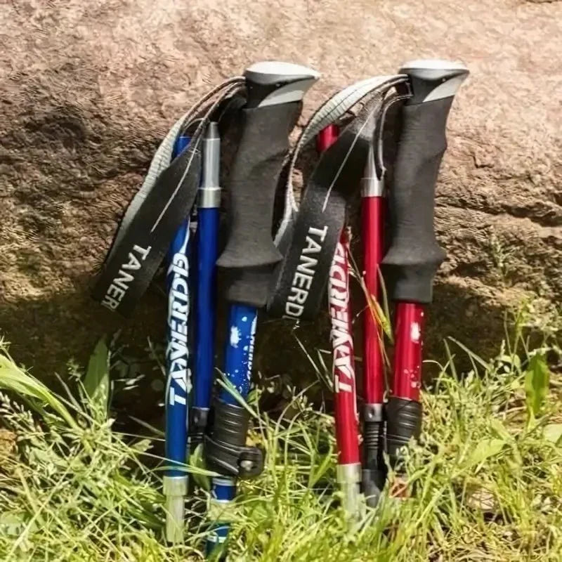 Opvouwbare aluminium trekkingstok voor moeiteloos wandelen