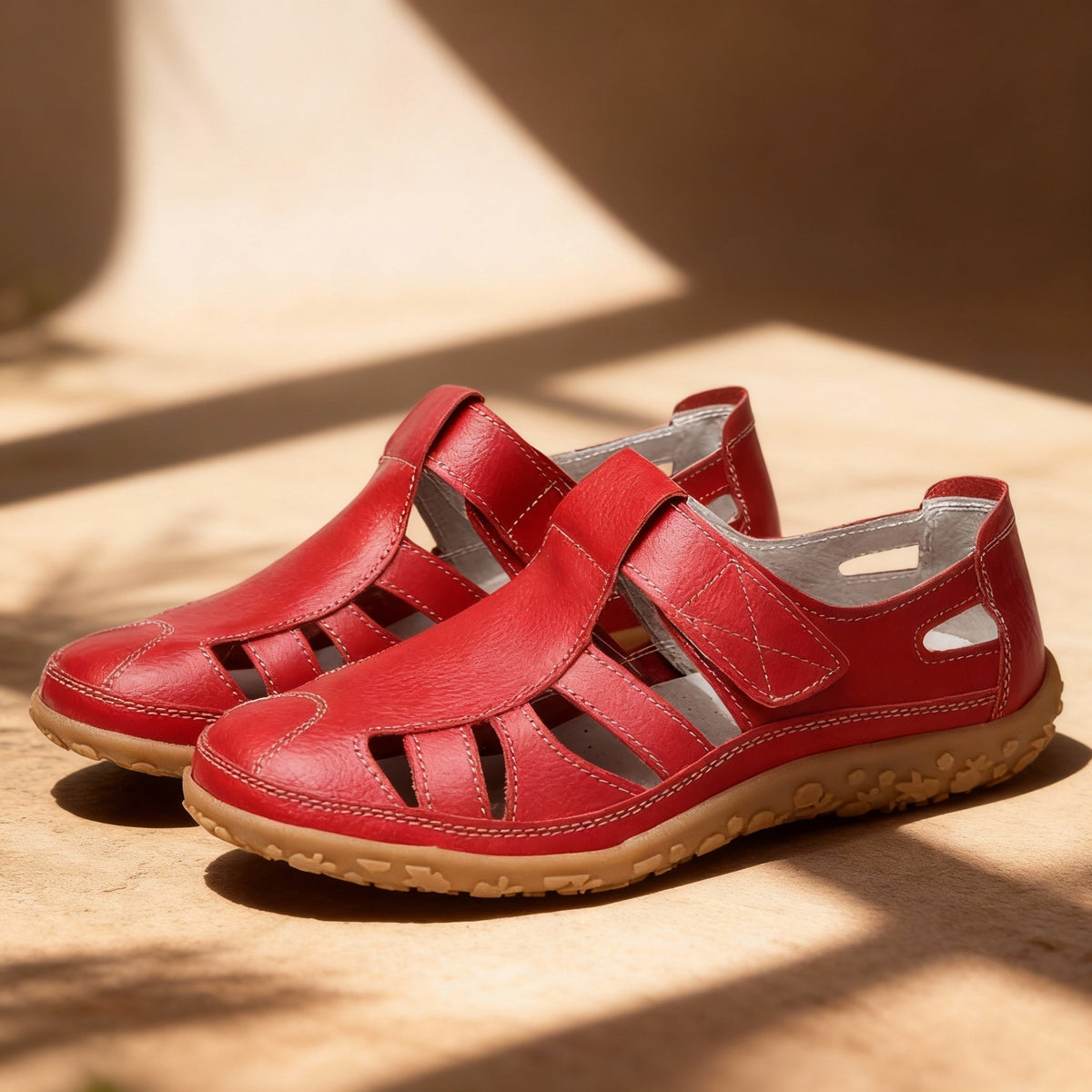 Orthopedische retro sandalen | Antislip