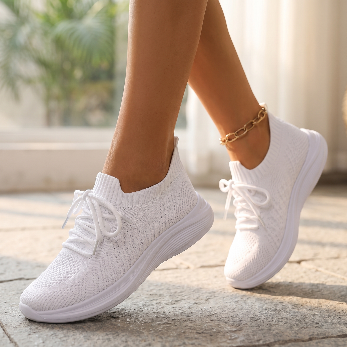 Orthopedische Sneakers voor Dames | Traagschuim | Geschikt voor Opgezwollen Voeten & Diabetes