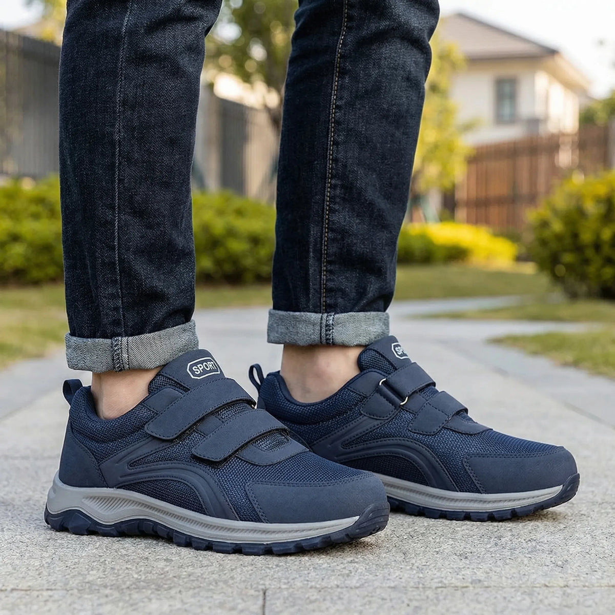 Orthopedische wandelsneakers met brede pasvorm