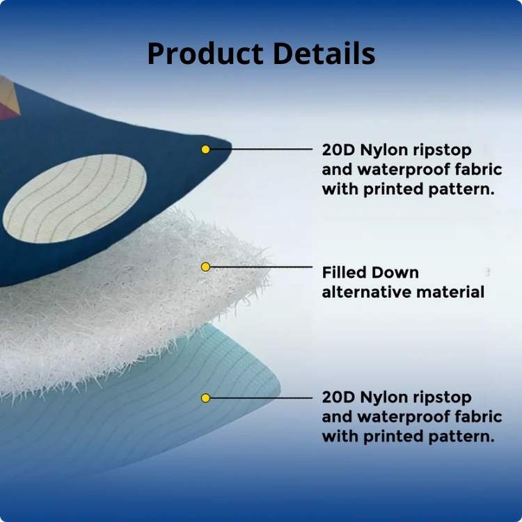 Outdoor poncho met fleecevoering