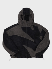 Oversized jas met volledige ritssluiting