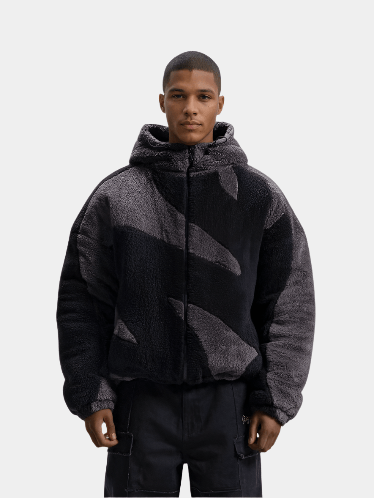 Oversized jas met volledige ritssluiting
