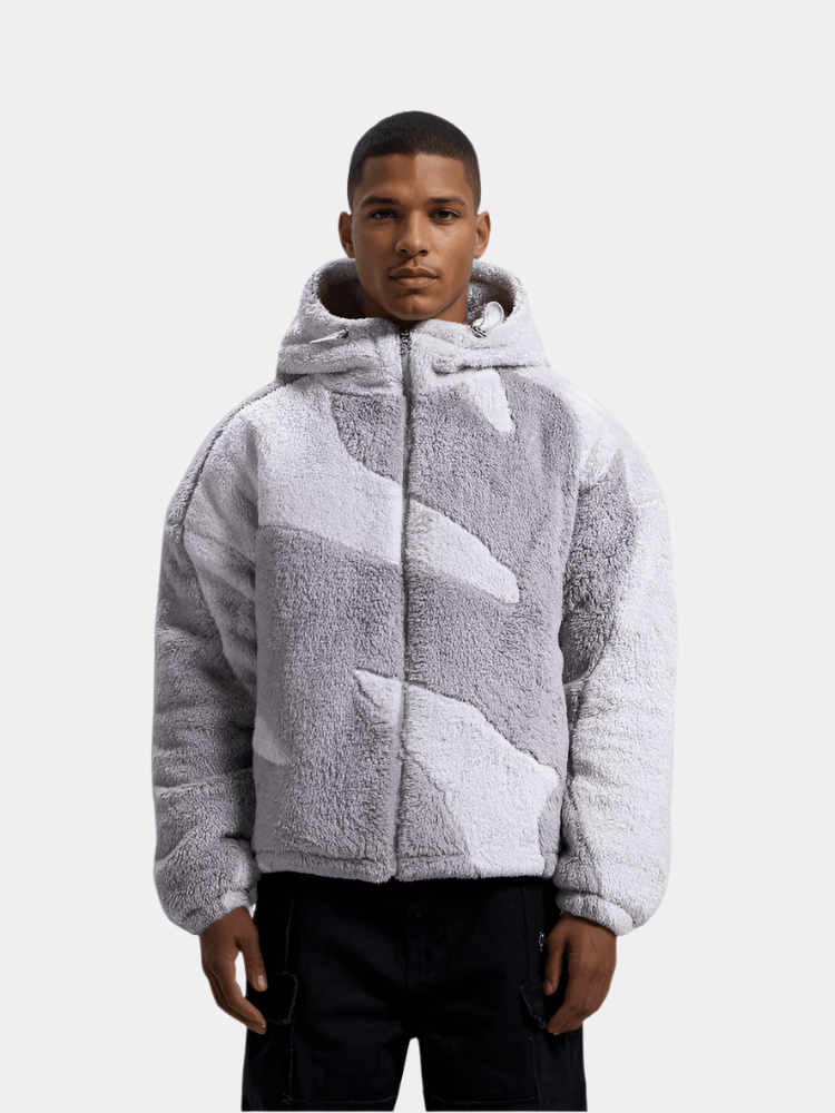 Oversized jas met volledige ritssluiting