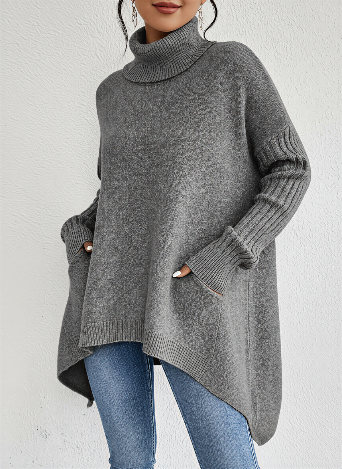 Oversized koltrui voor dames