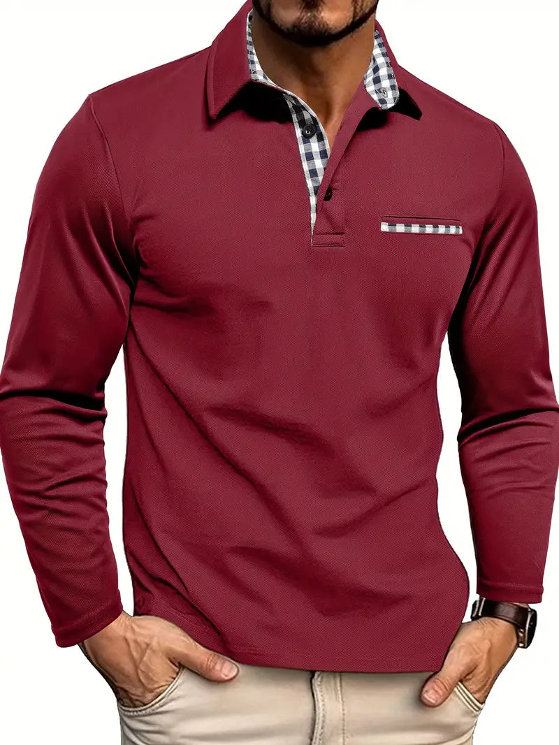 Poloshirt met lange mouwen