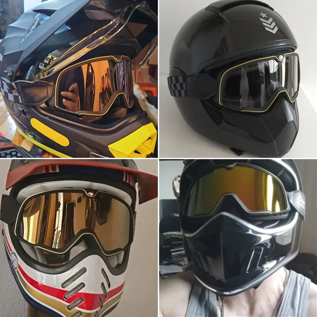 Retro motocrossbril