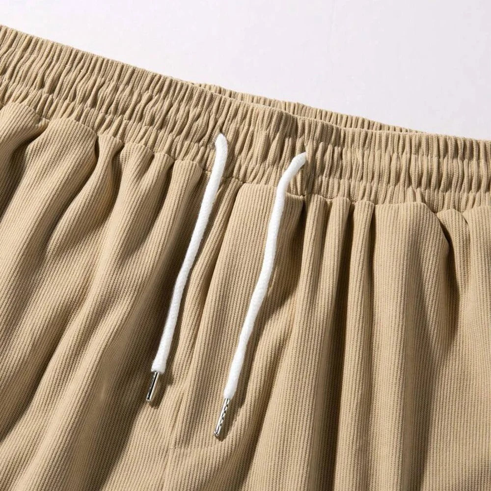 Ribfluwelen bermudashorts voor heren