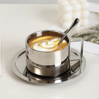 Roestvrijstalen koffieset