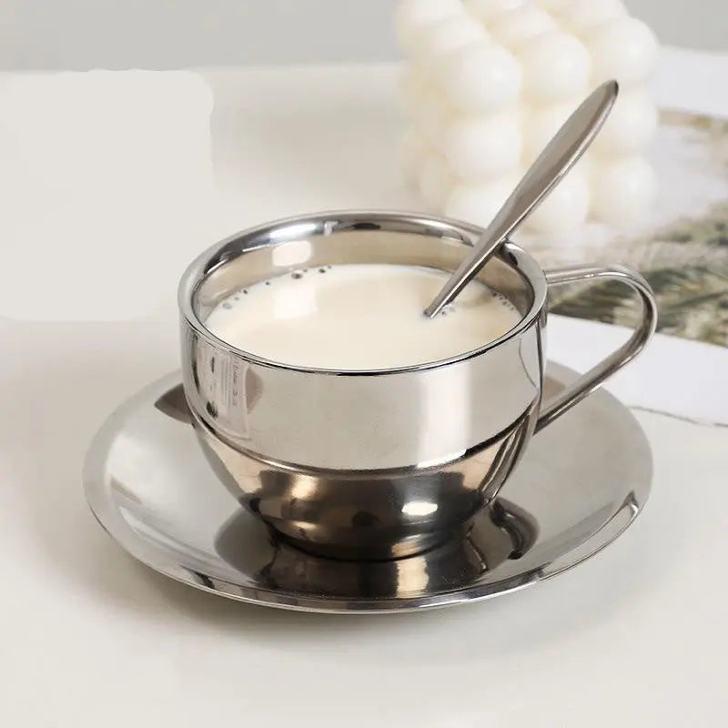 Roestvrijstalen koffieset