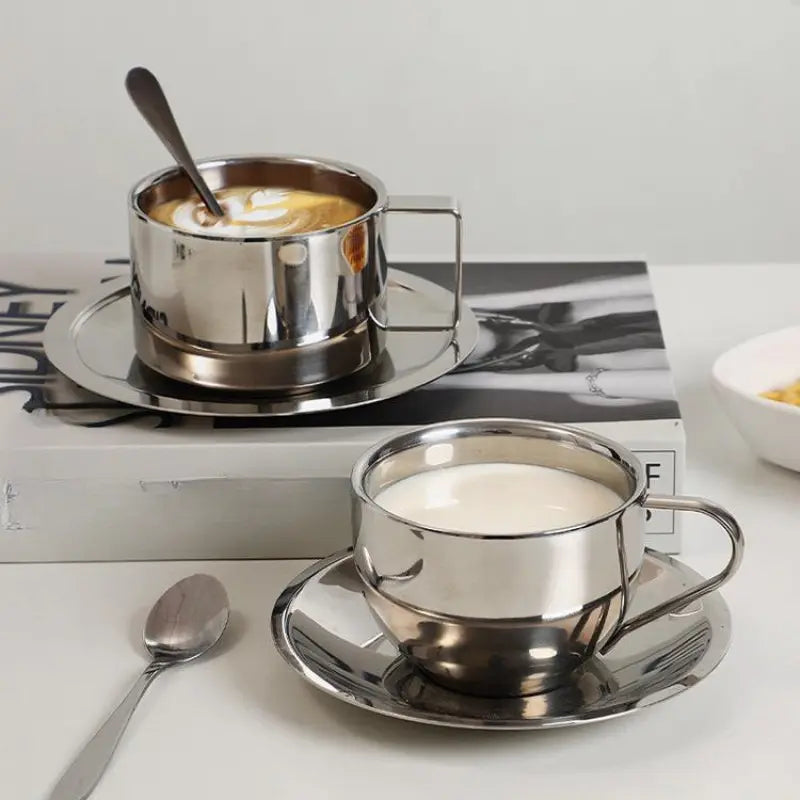 Roestvrijstalen koffieset