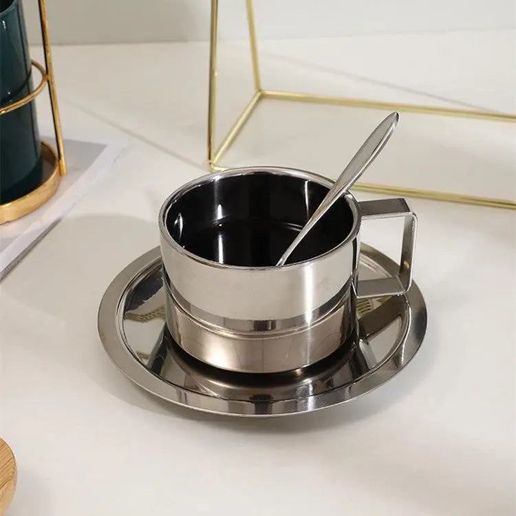 Roestvrijstalen koffieset
