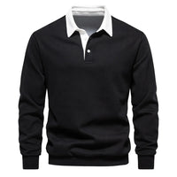 Rugbyshirt met lange mouwen voor heren