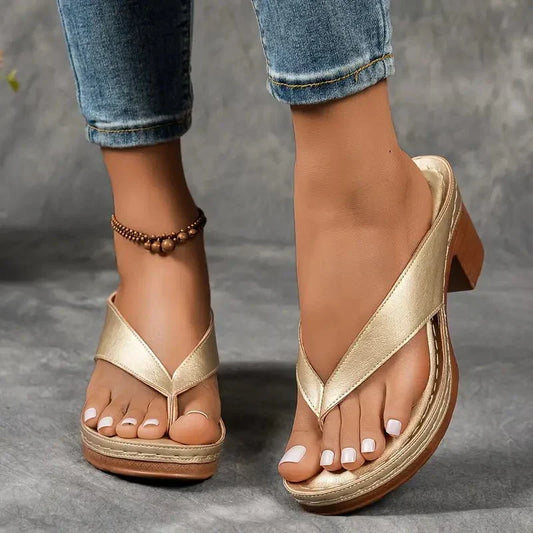 Sandalen met hak voor dames