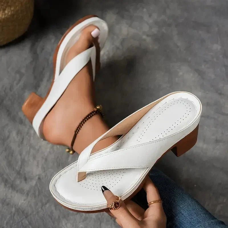 Sandalen met hak voor dames