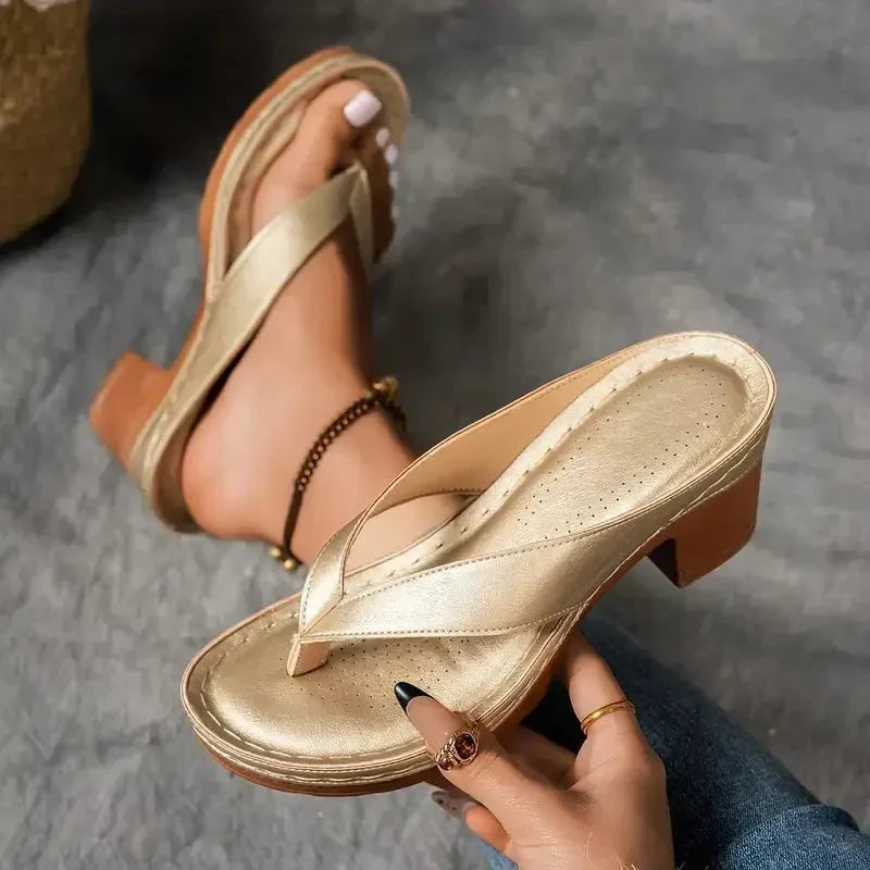 Sandalen met hak voor dames