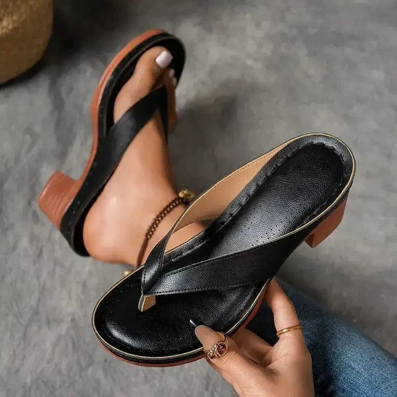 Sandalen met hak voor dames