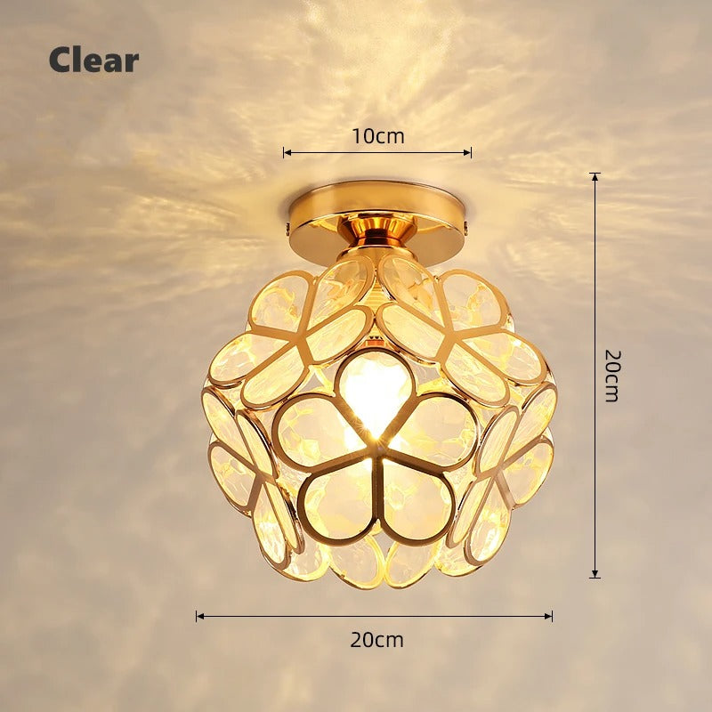 Scandinavische Bloemblad Plafondlamp voor de Gang - Elegante Verlichting voor Gang en Slaapkamer