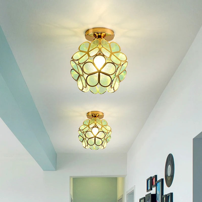 Scandinavische Bloemblad Plafondlamp voor de Gang - Elegante Verlichting voor Gang en Slaapkamer